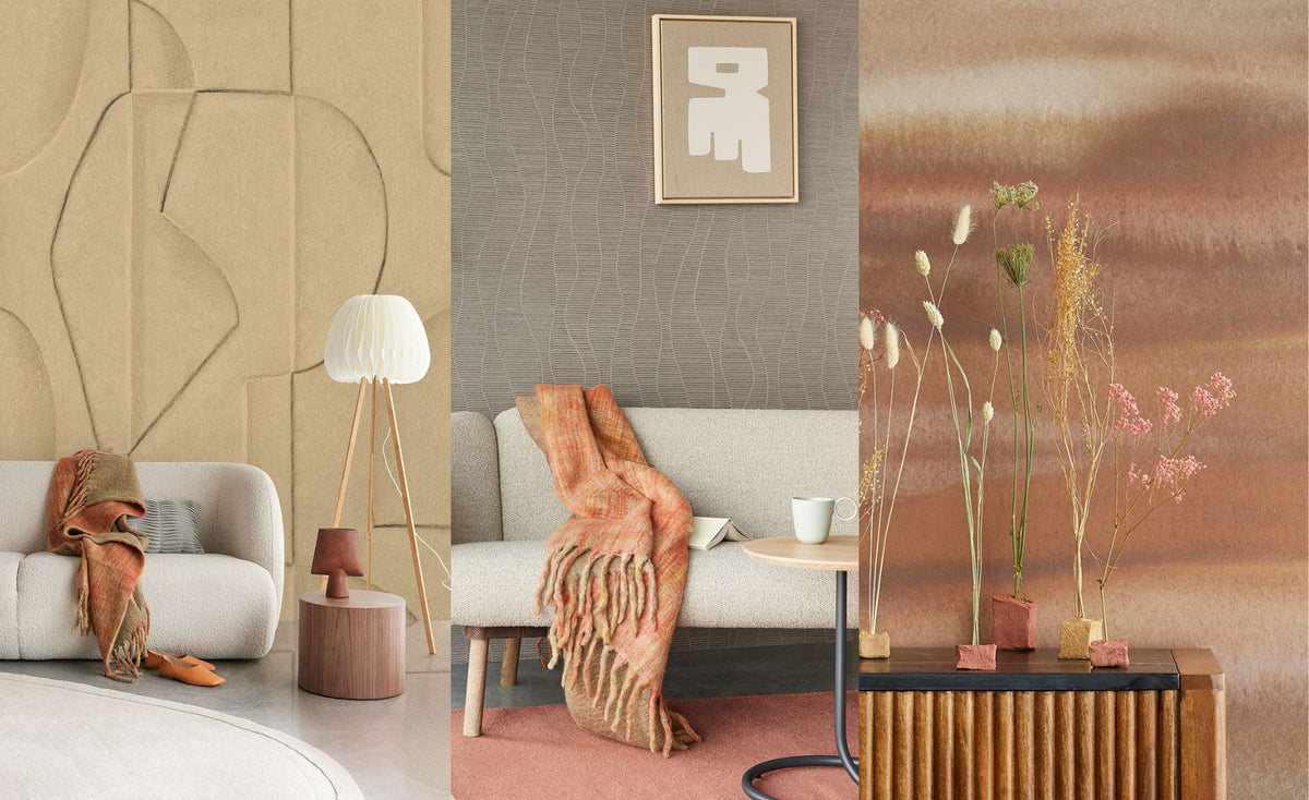 Capture the spirit of Autumn in your home, using Wallpaper