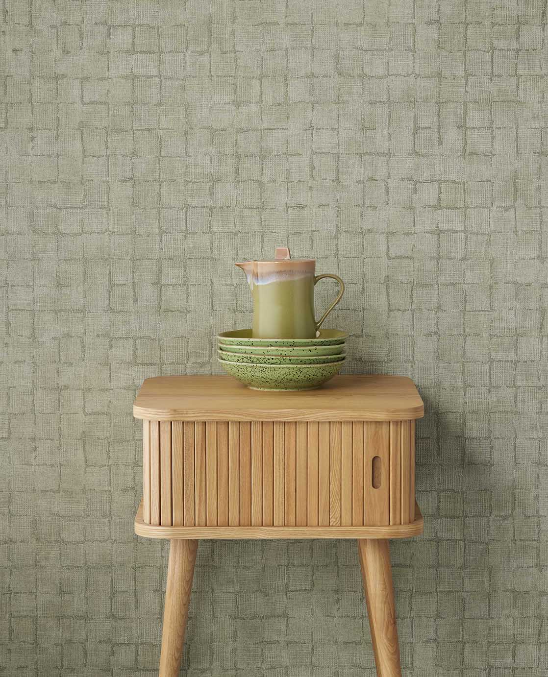 Emerald Textured Block wallpaper