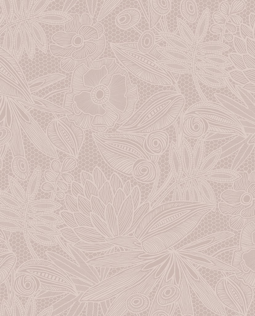 Gilded Lace Floral wallpaper
