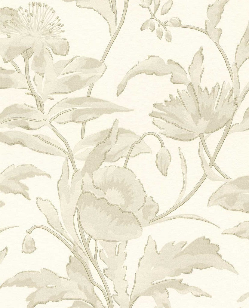 Gilded Meandering Floral wallpaper