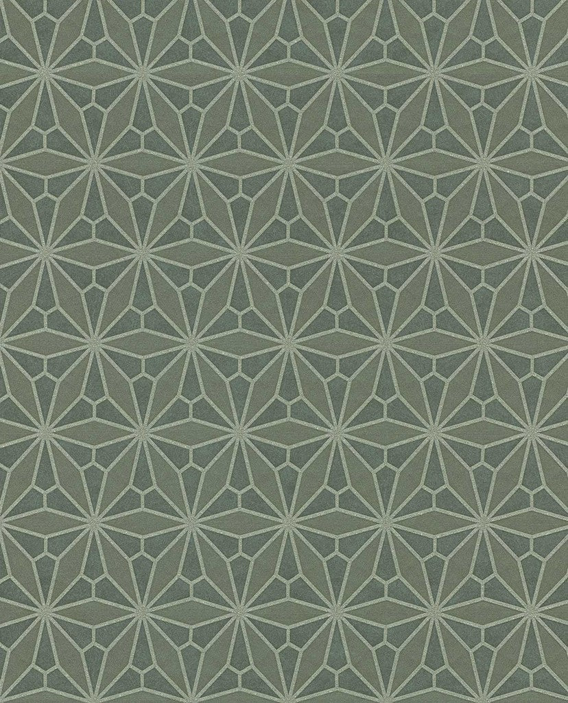 Gilded Oriental Geometric wallpaper