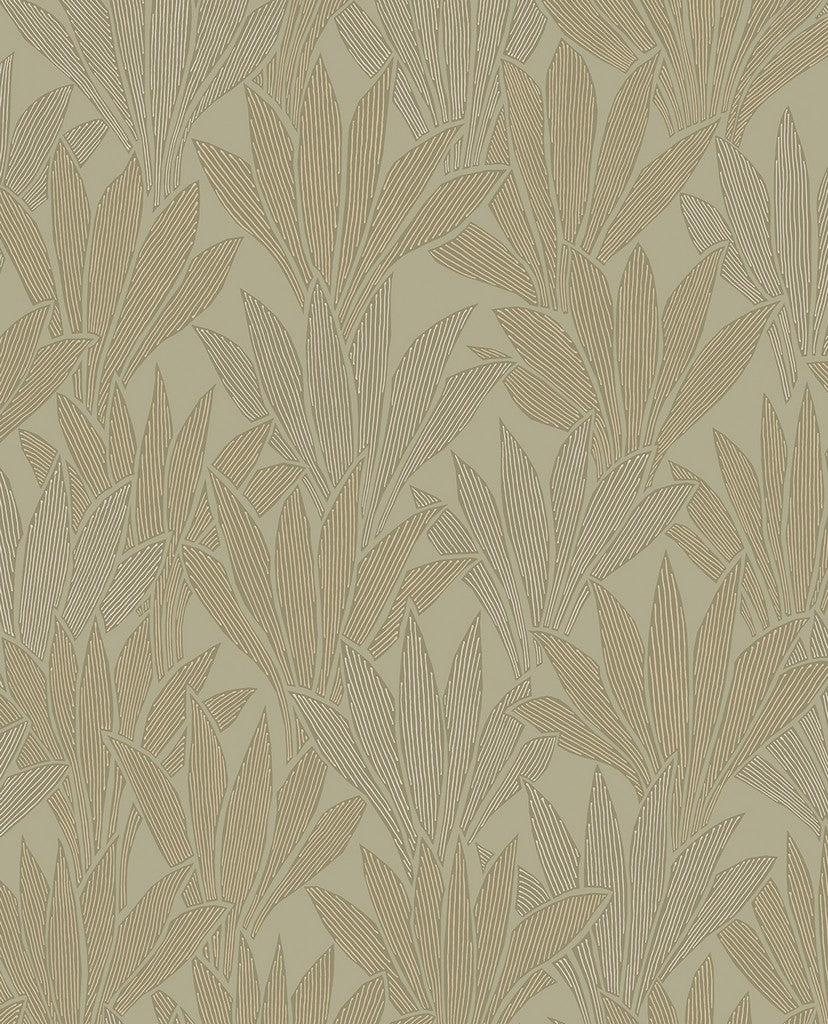 Gilded Deco Leafy wallpaper