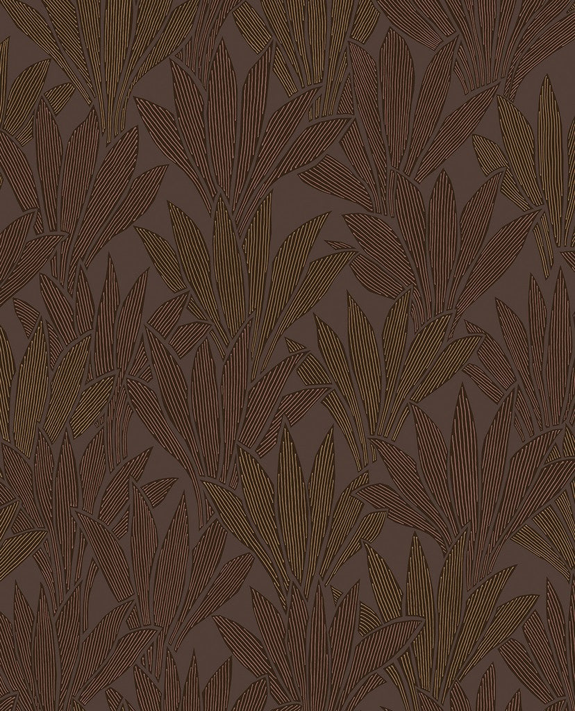 Gilded Deco Leafy wallpaper
