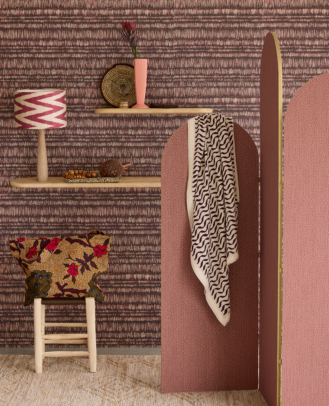 Solange Raffia Weave wallpaper