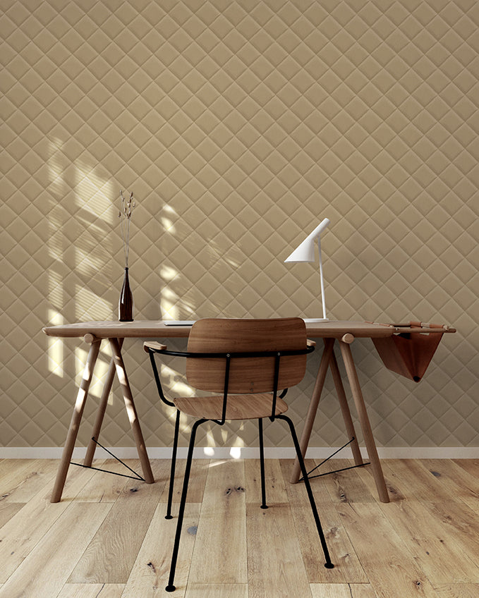 Materic Losanghe Leather-look wallpaper