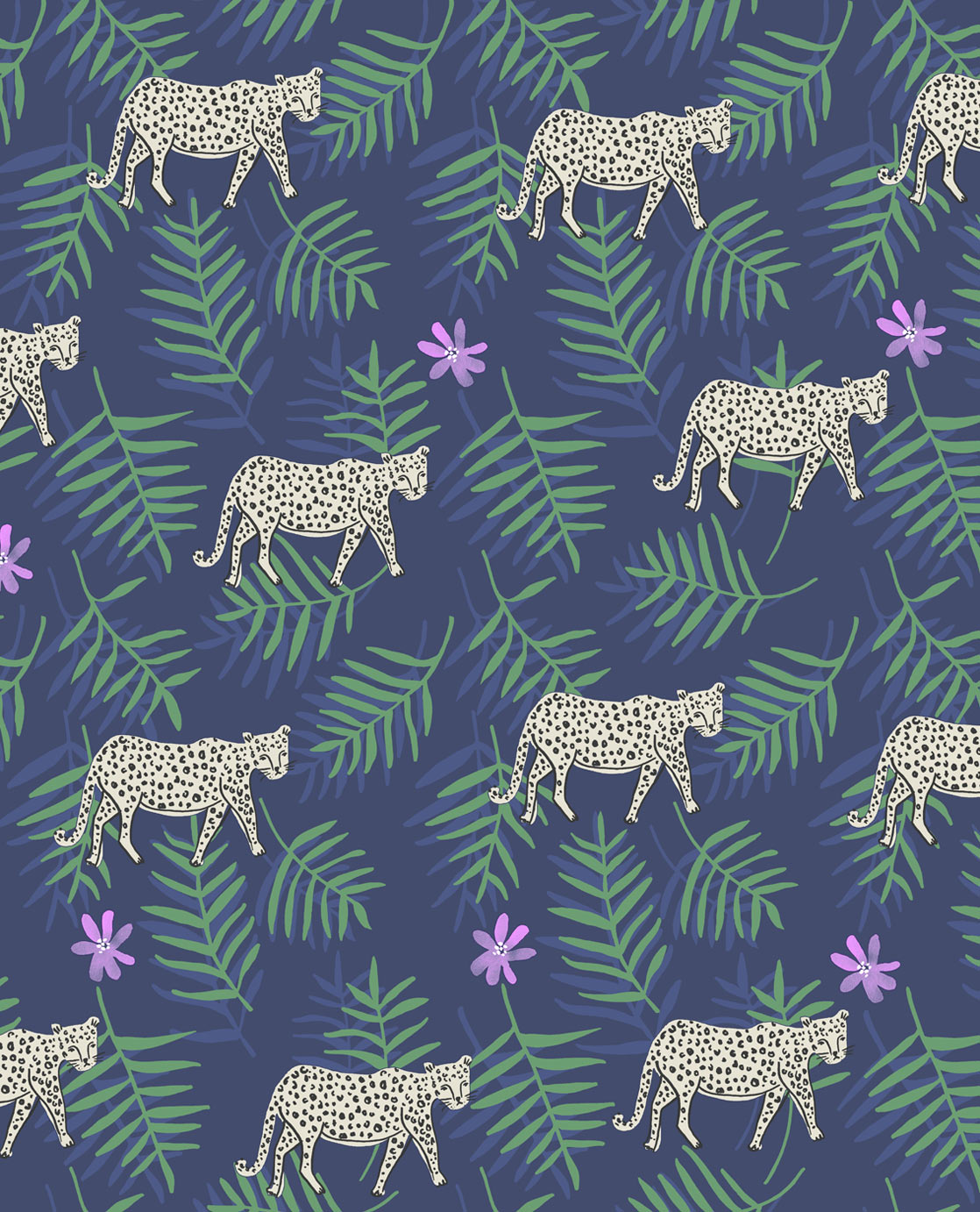Rice Leopard Novelty wallpaper