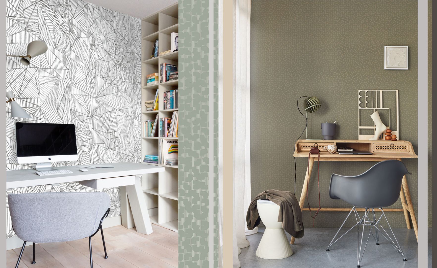 Home office refresh with wallpaper  Willow Bloom Home
