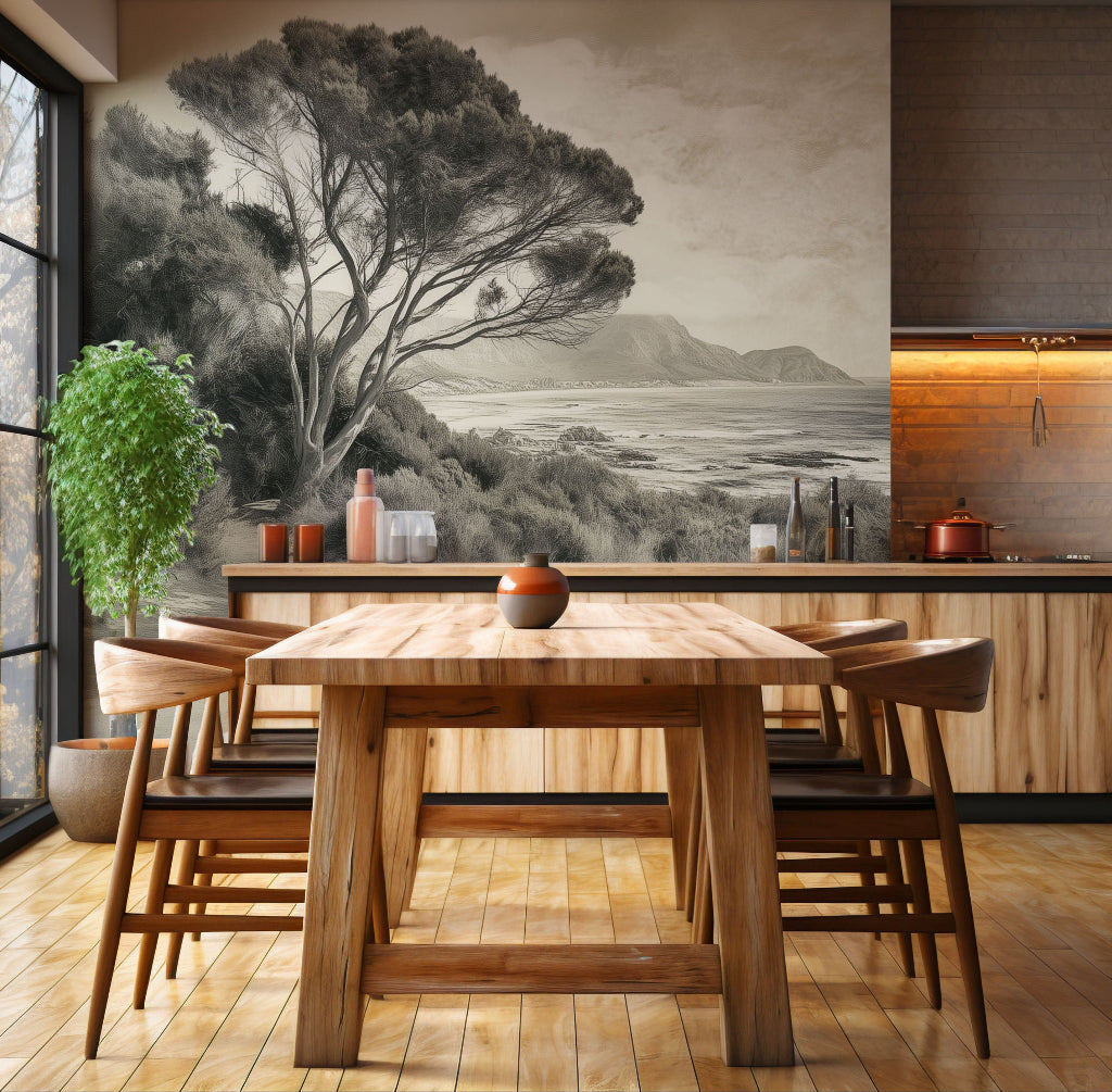 Vintage View mural