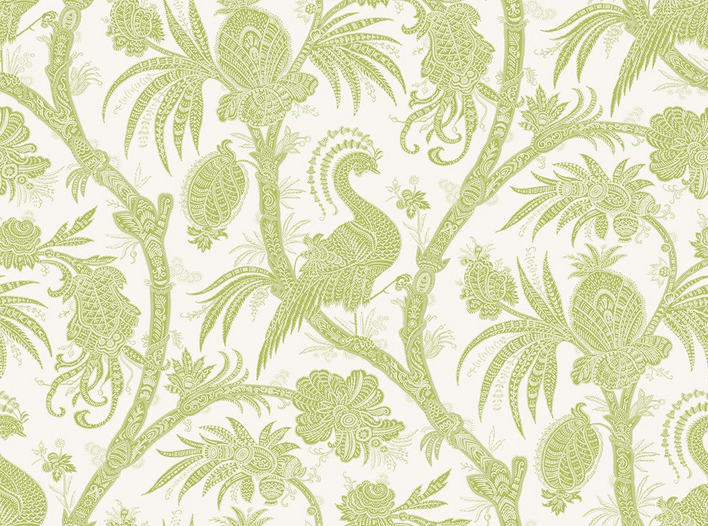 Scalamandré Balinese Peacock wallpaper