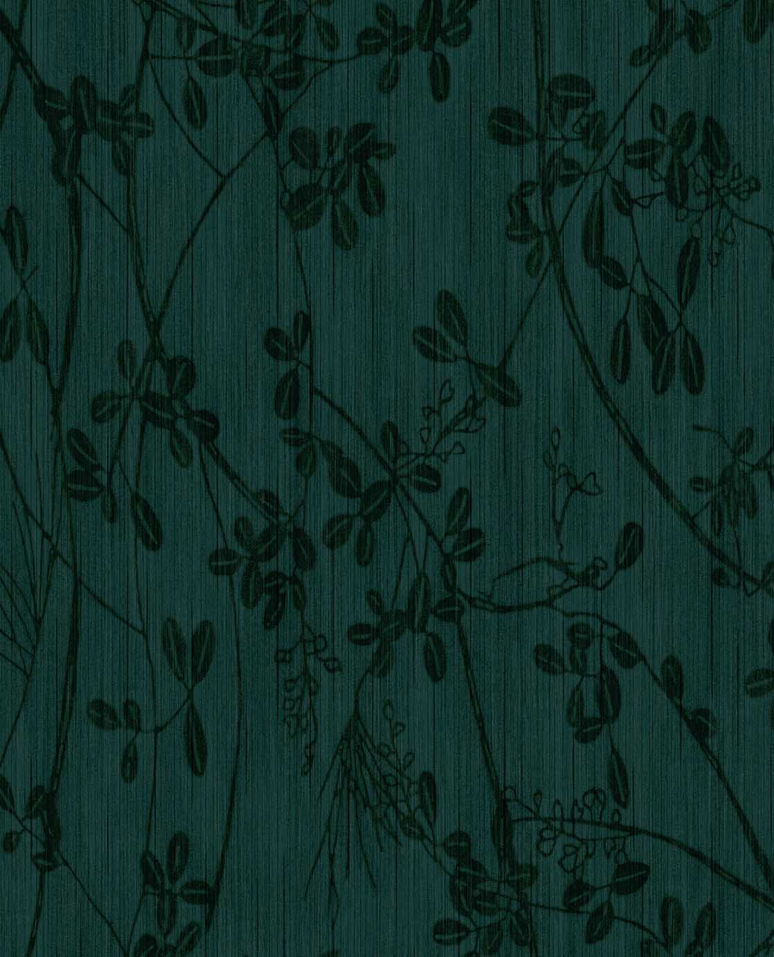 Emerald Exotic Vines wallpaper