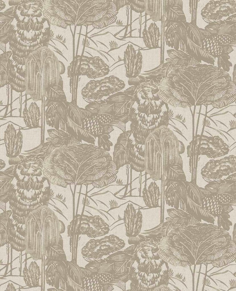 Groovy Block Print Landscape wallpaper