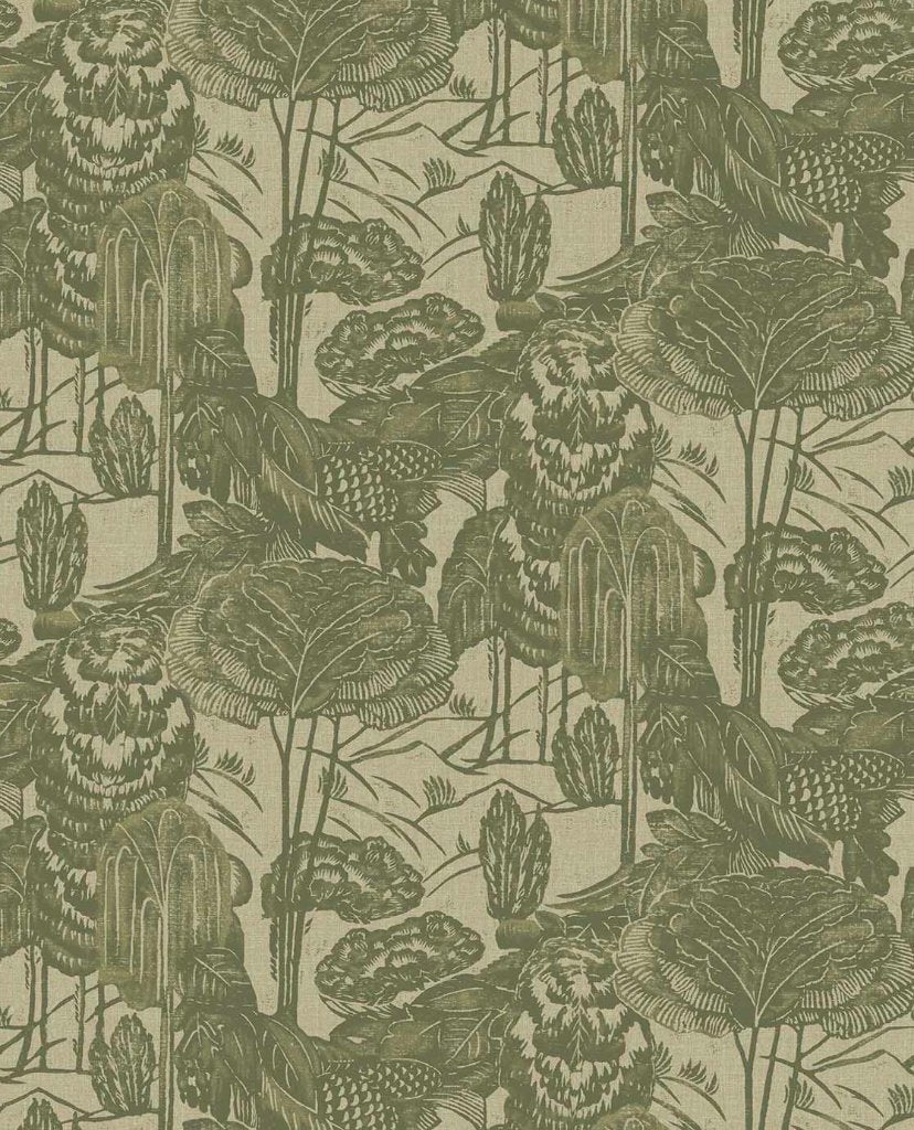 Groovy Block Print Landscape wallpaper