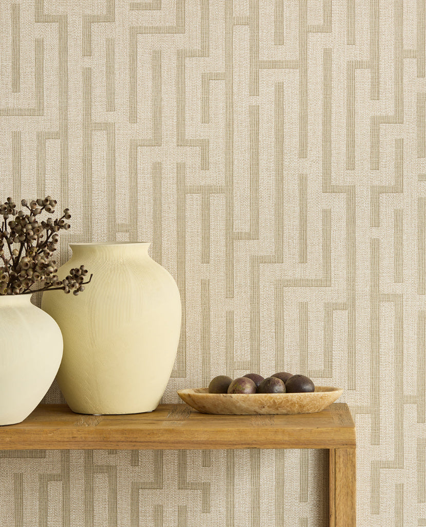 Riviera Maison Linen Trellis wallpaper