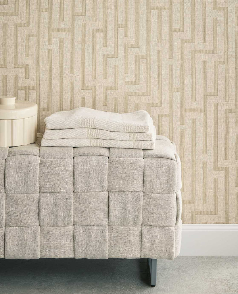 Riviera Maison Linen Trellis wallpaper