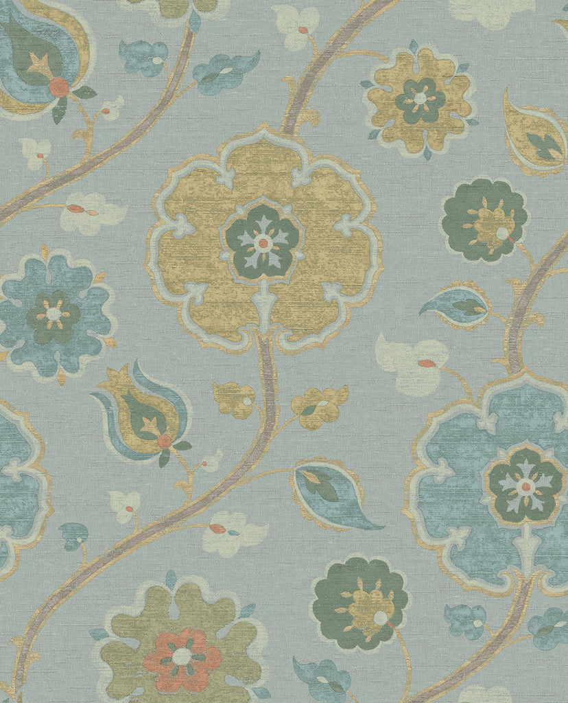 Amber Ornamental Floral wallpaper