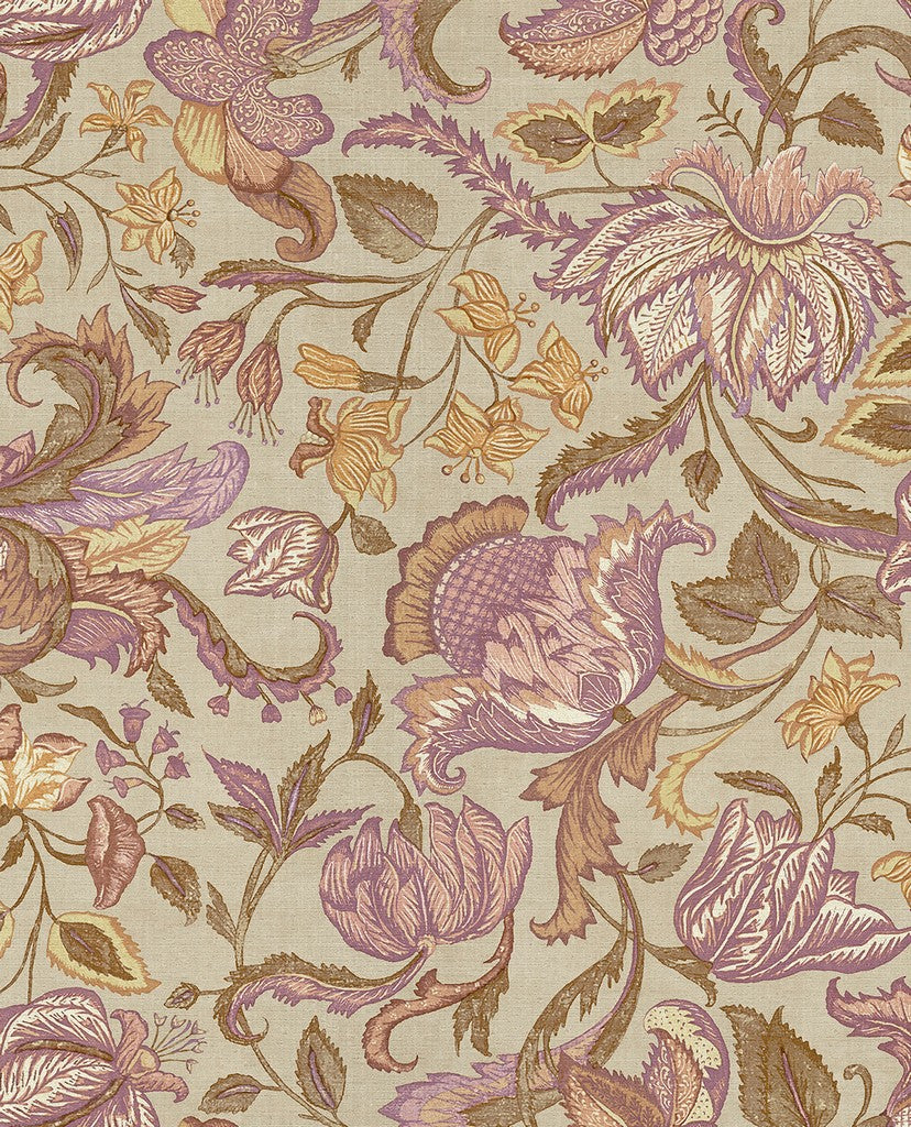 Amber Silken Floral wallpaper