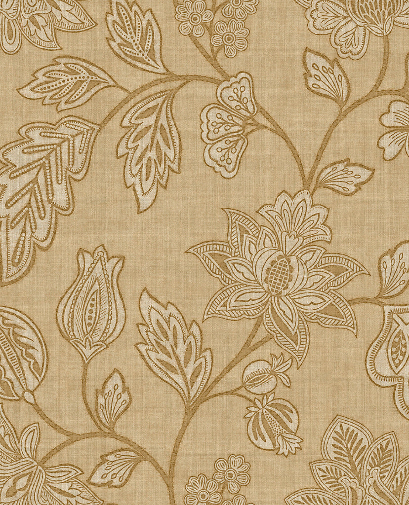 Amber Trailing Floral wallpaper