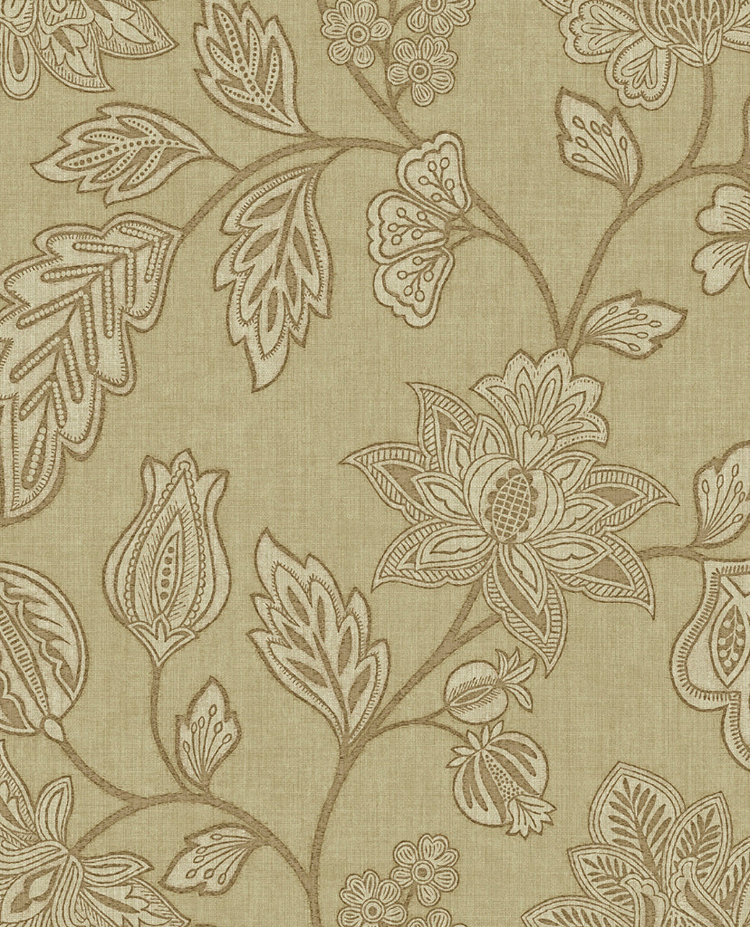 Amber Trailing Floral wallpaper