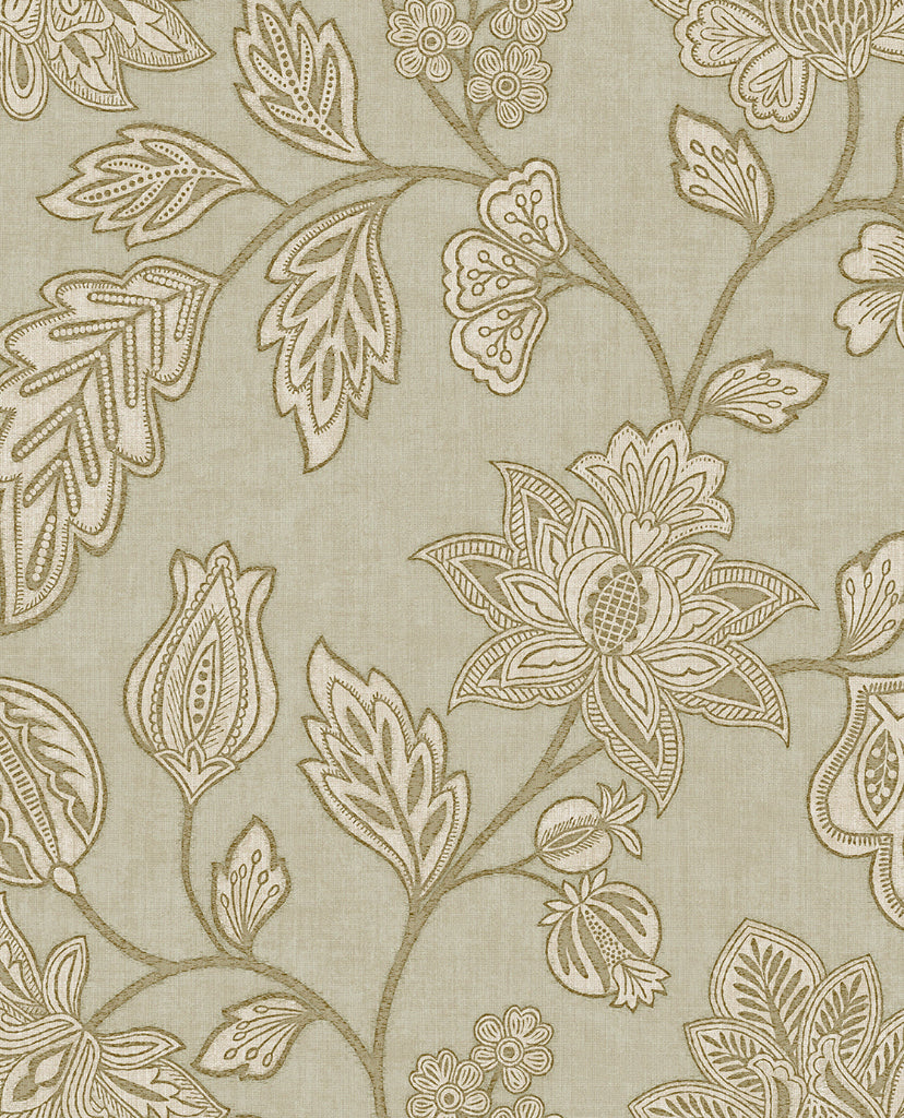 Amber Trailing Floral wallpaper