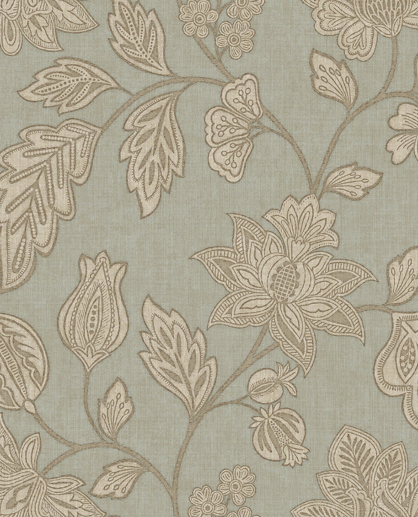 Amber Trailing Floral wallpaper