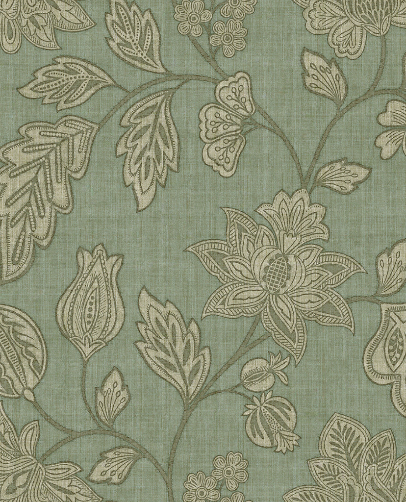 Amber Trailing Floral wallpaper