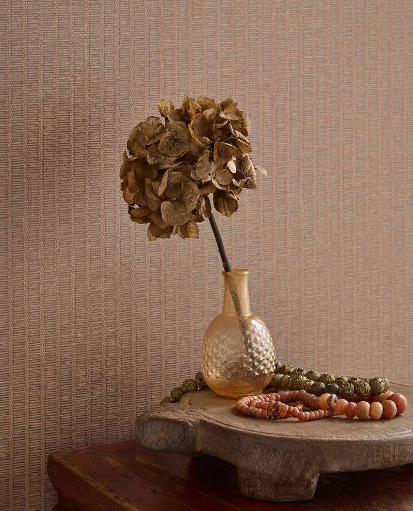 Amber Ladder Raffia-look wallpaper