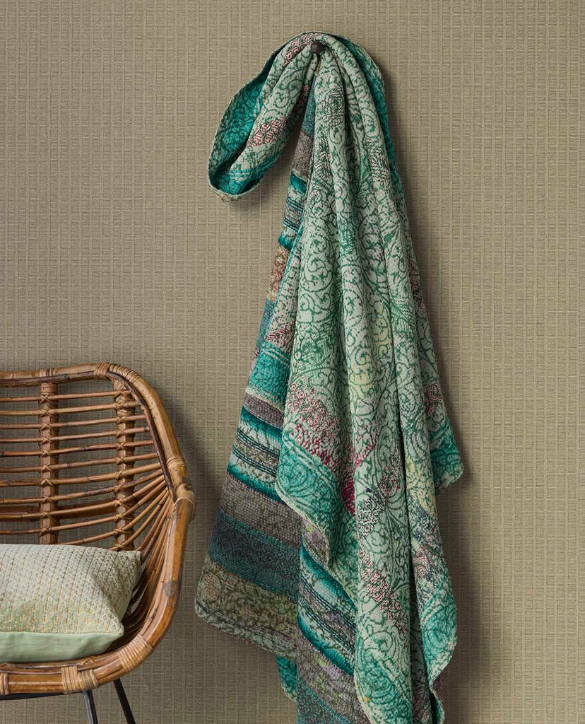 Amber Ladder Raffia-look wallpaper