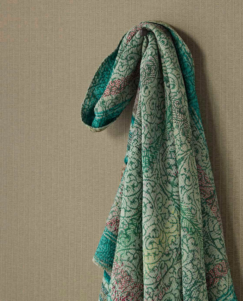 Amber Ladder Raffia-look wallpaper