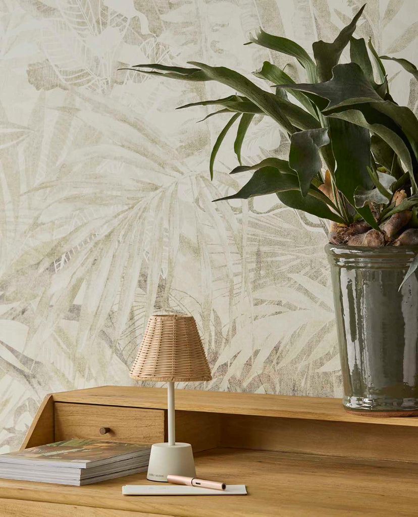 Riviera Maison Linen Leaves mural