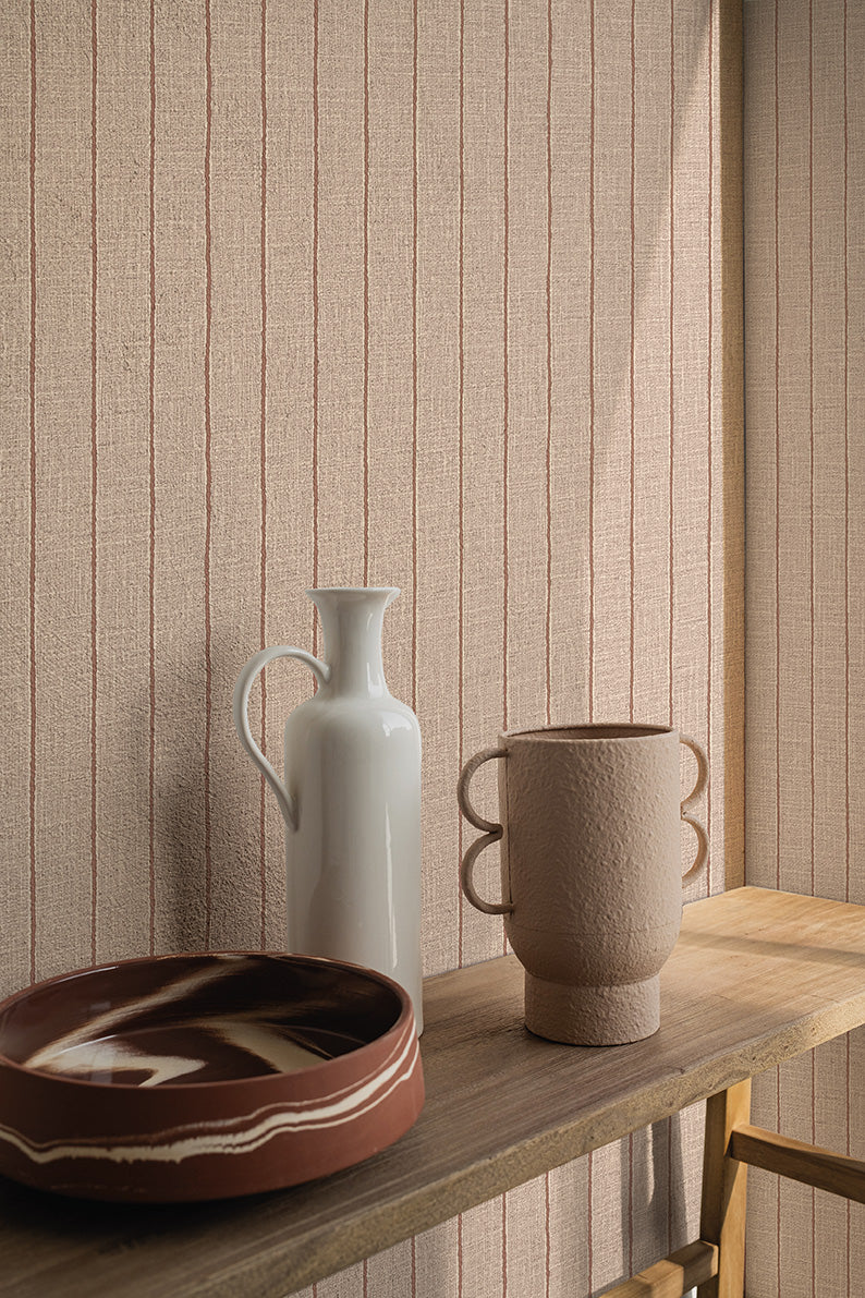 Woven Leiza Stripe wallpaper