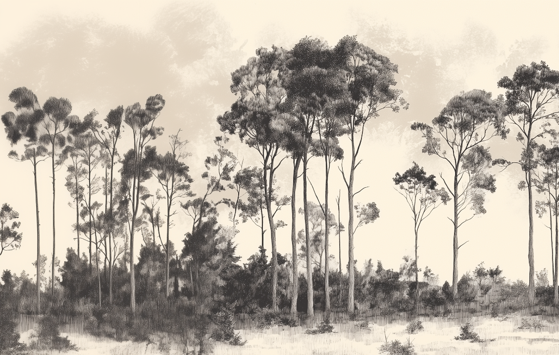 Bluegum Etching mural