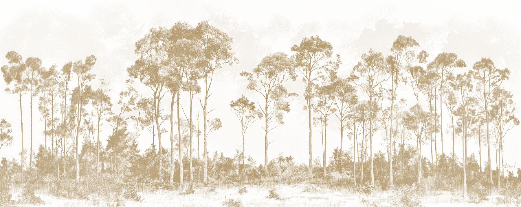Bluegum Etching mural