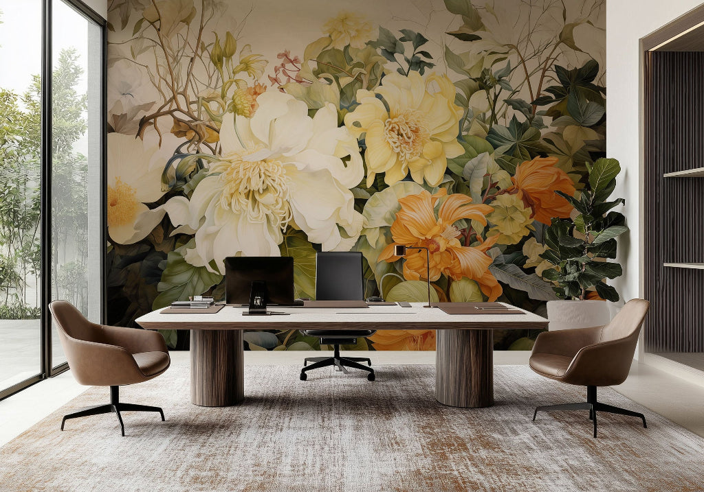 Sunset Blooms mural