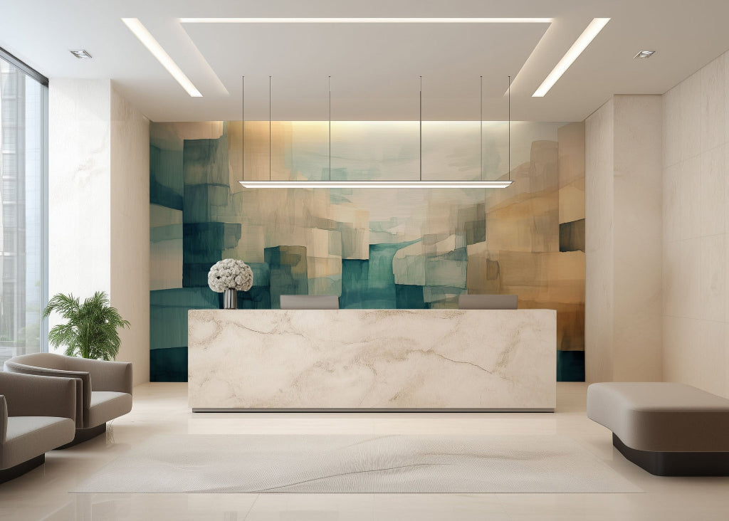 Abstract Reflections mural