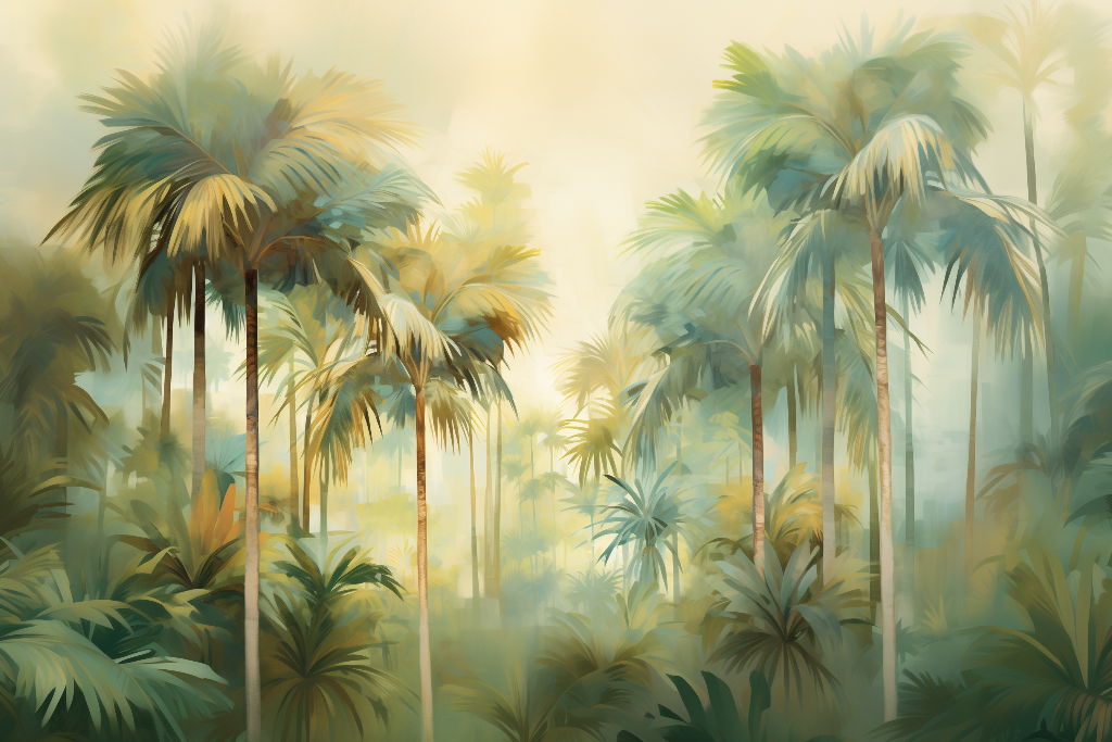 Dancing Palms mural