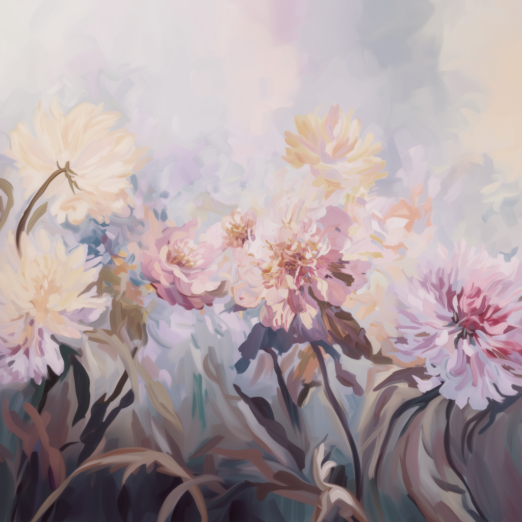 Dancing Peonies mural