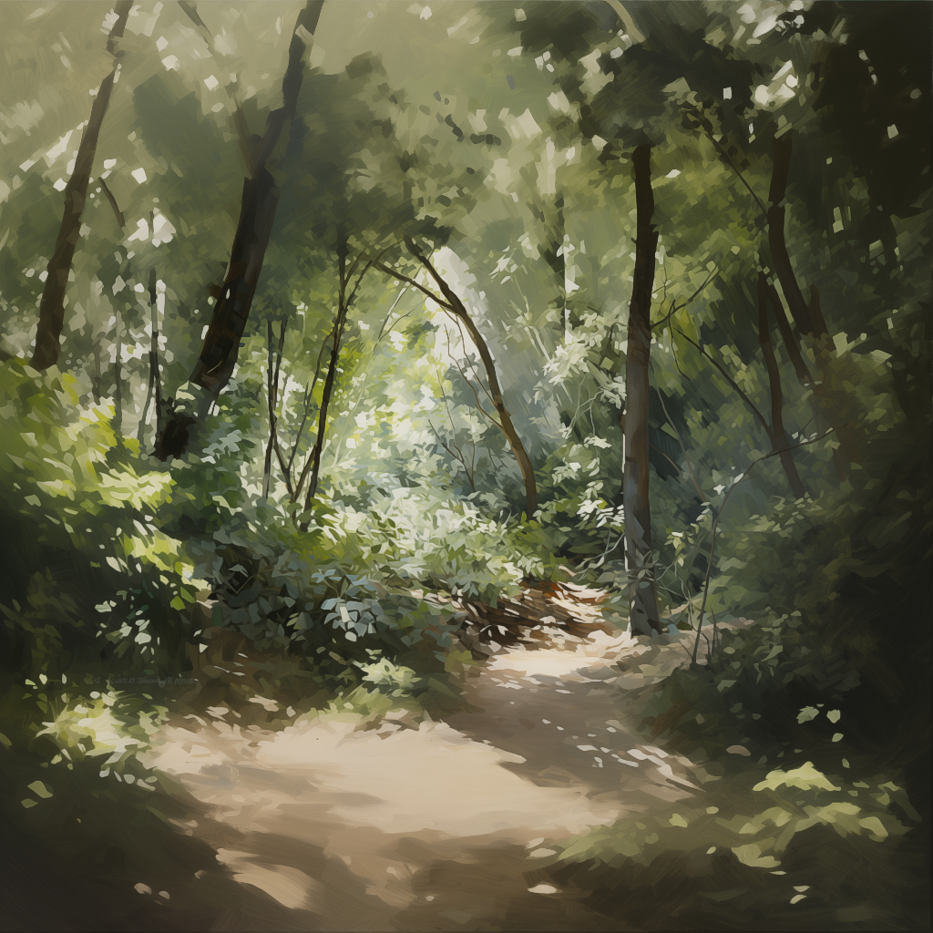 Dappled Forest mural