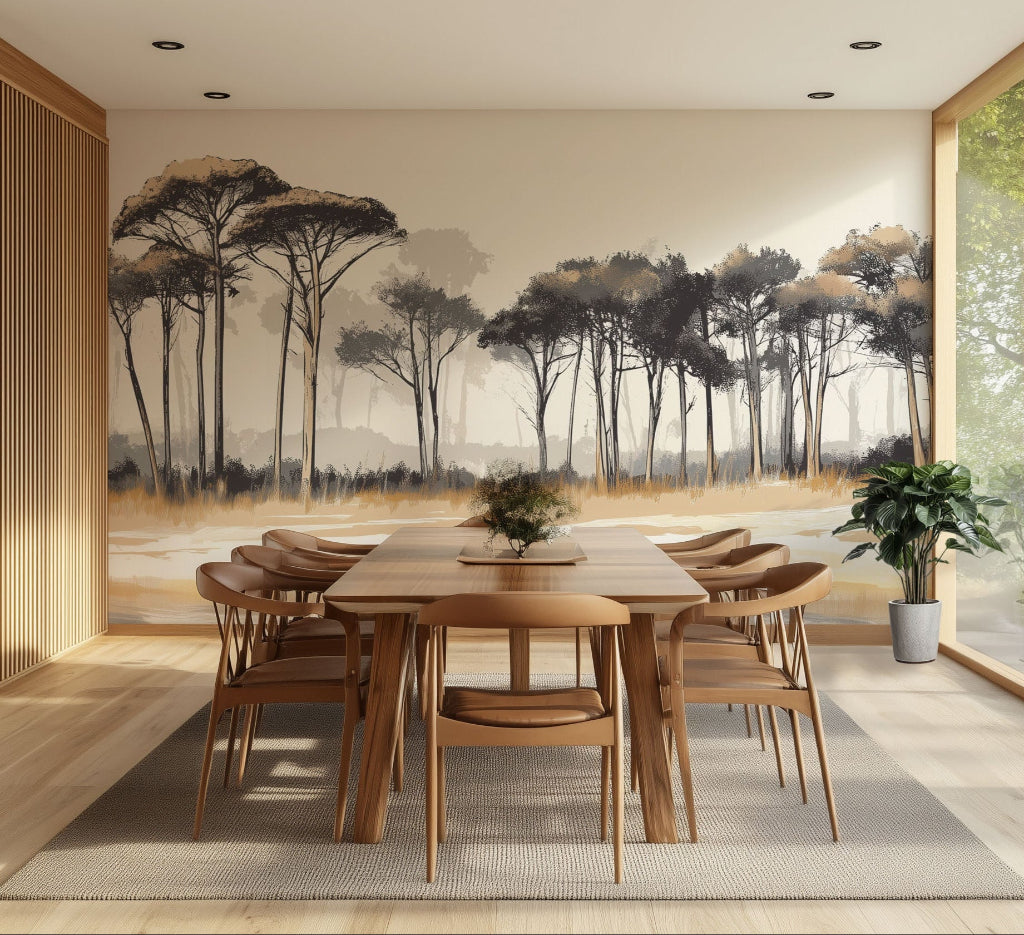 Treeline mural