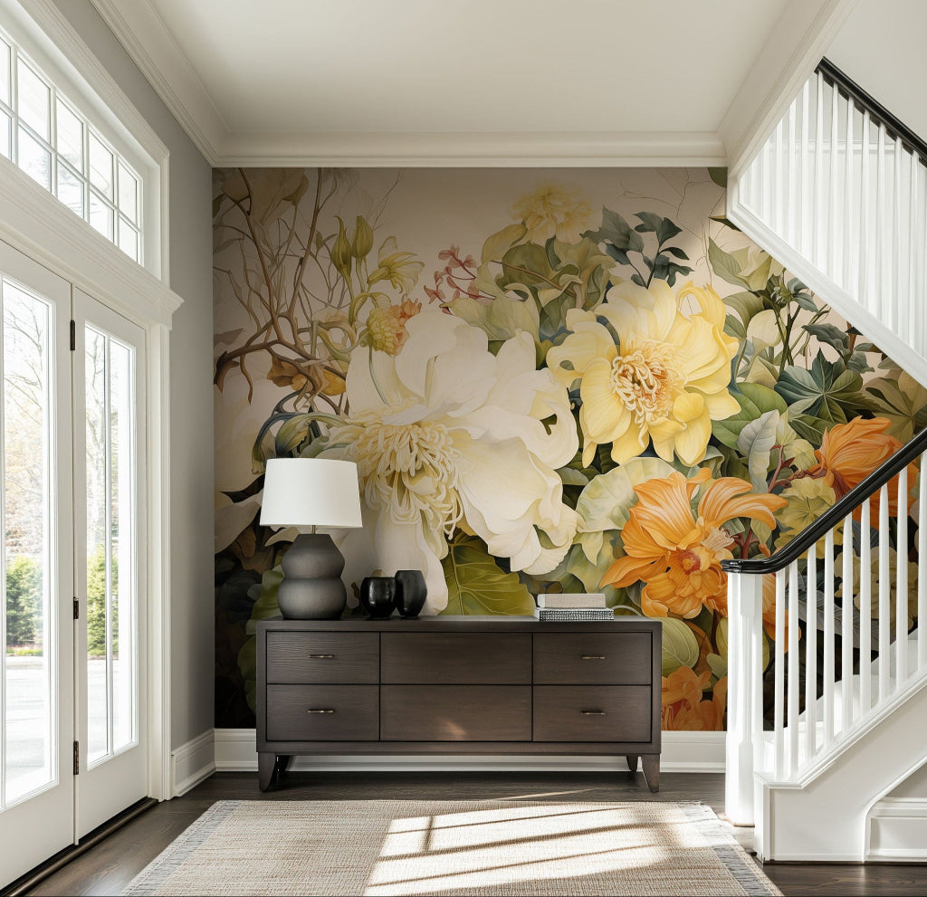 Sunset Blooms mural