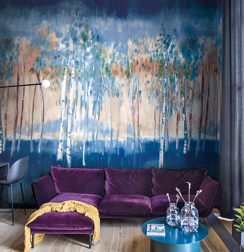 Primavera Woodland Metallic mural
