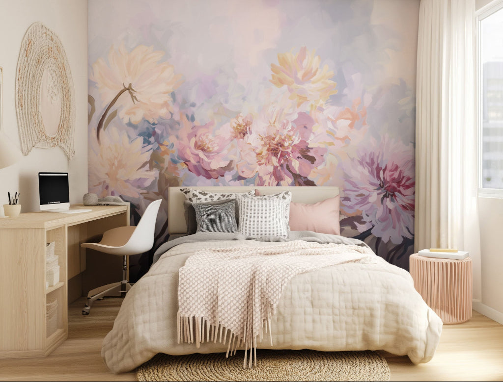 Dancing Peonies mural