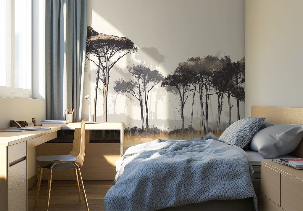 Treeline mural