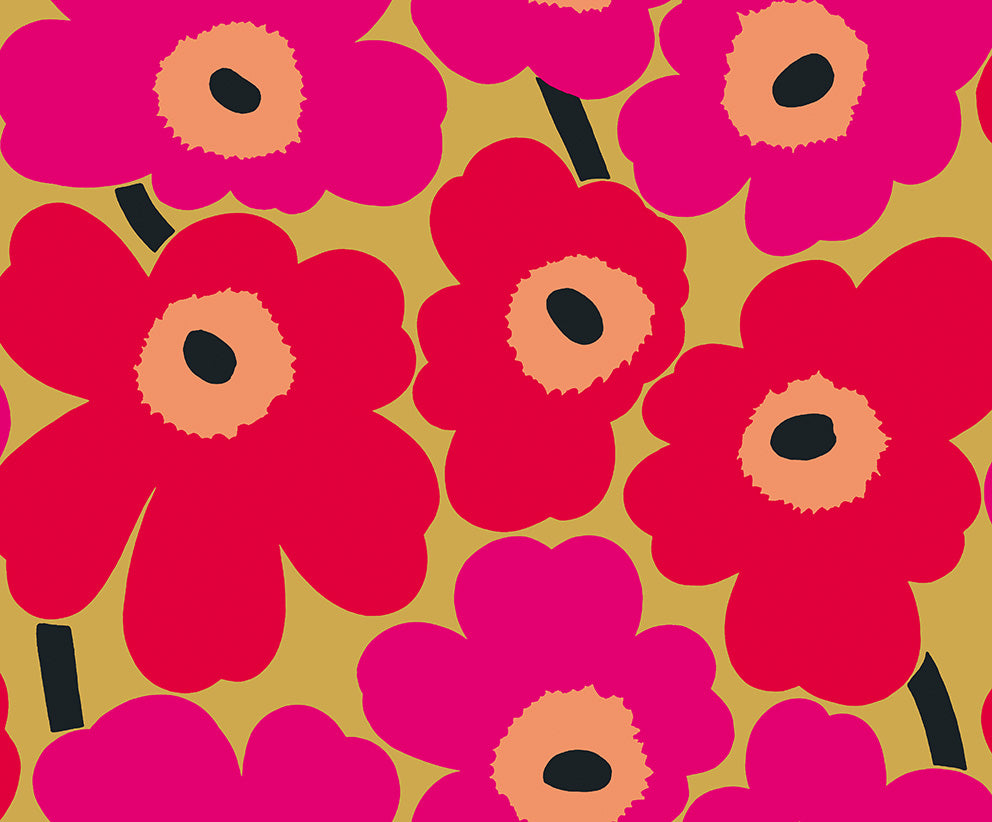 Marimekko Unikko Metallic wallpaper