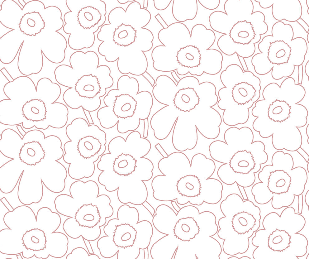 Marimekko Piirto Unikko Outline Matt wallpaper