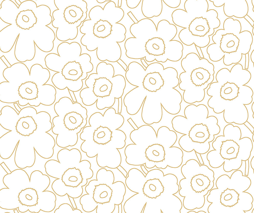 Marimekko Piirto Unikko Outline Matt wallpaper