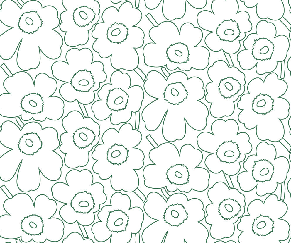 Marimekko Piirto Unikko Outline Matt wallpaper