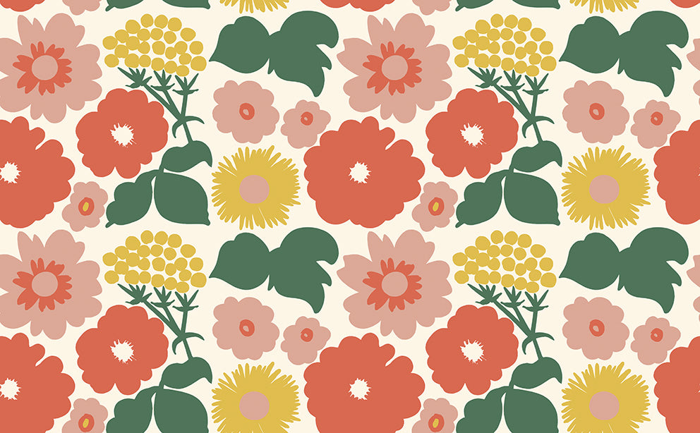 Marimekko Kukkatori wallpaper