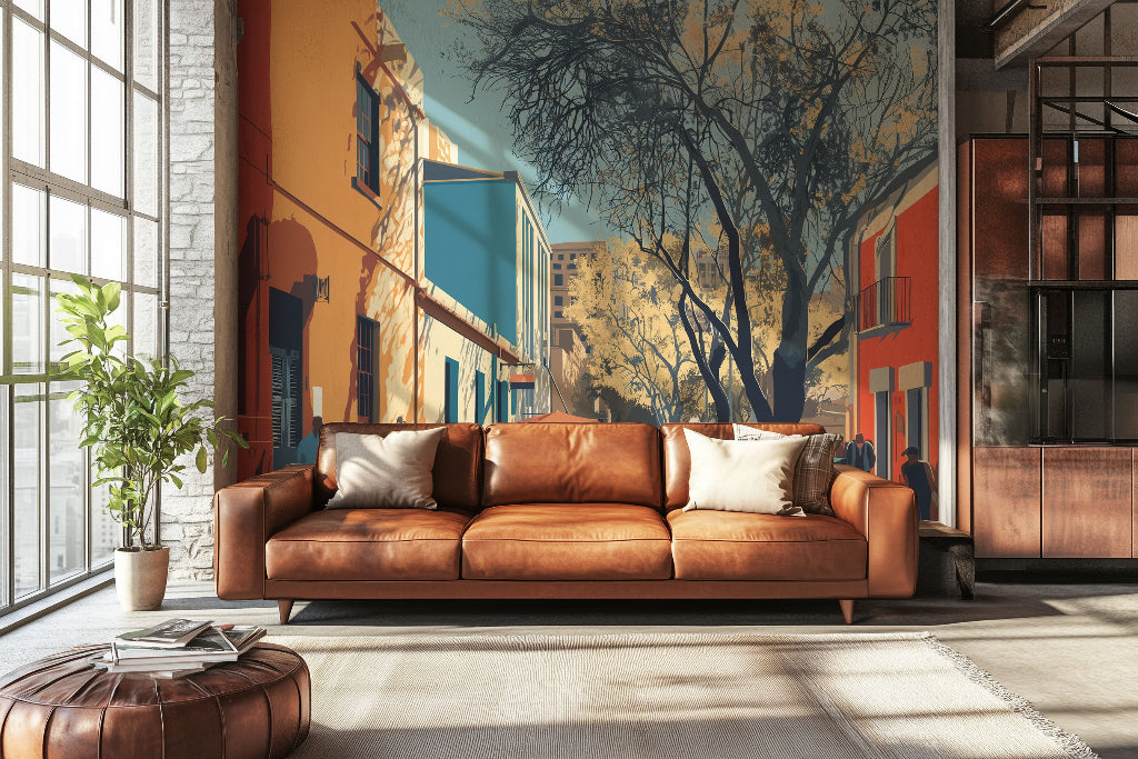 Long Mural Long Shadows mural