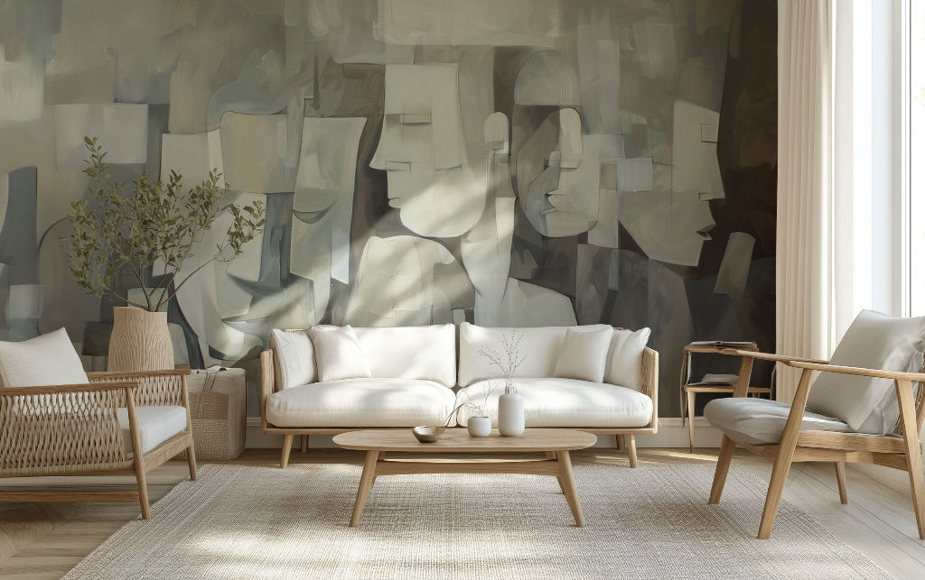 Visages mural