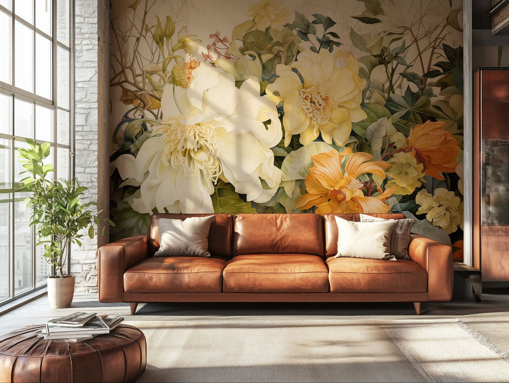 Sunset Blooms mural